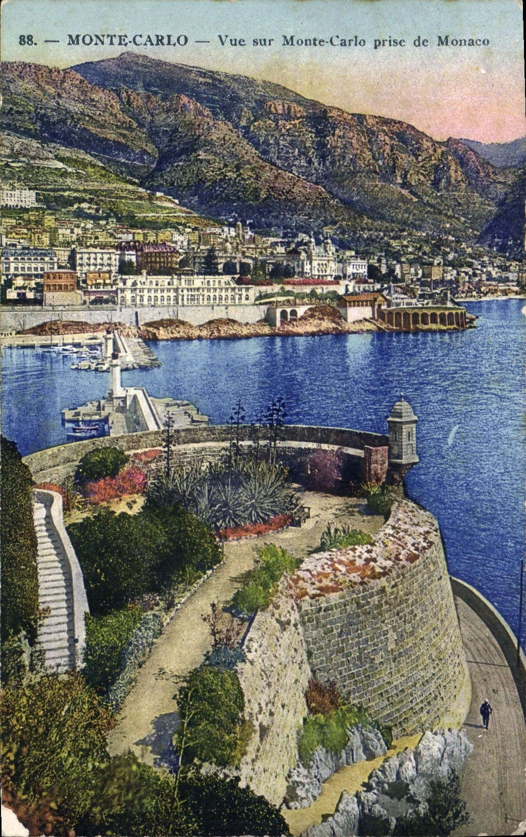 CPA Monte Carlo Vue sur Monte Carlo prise de Monaco 