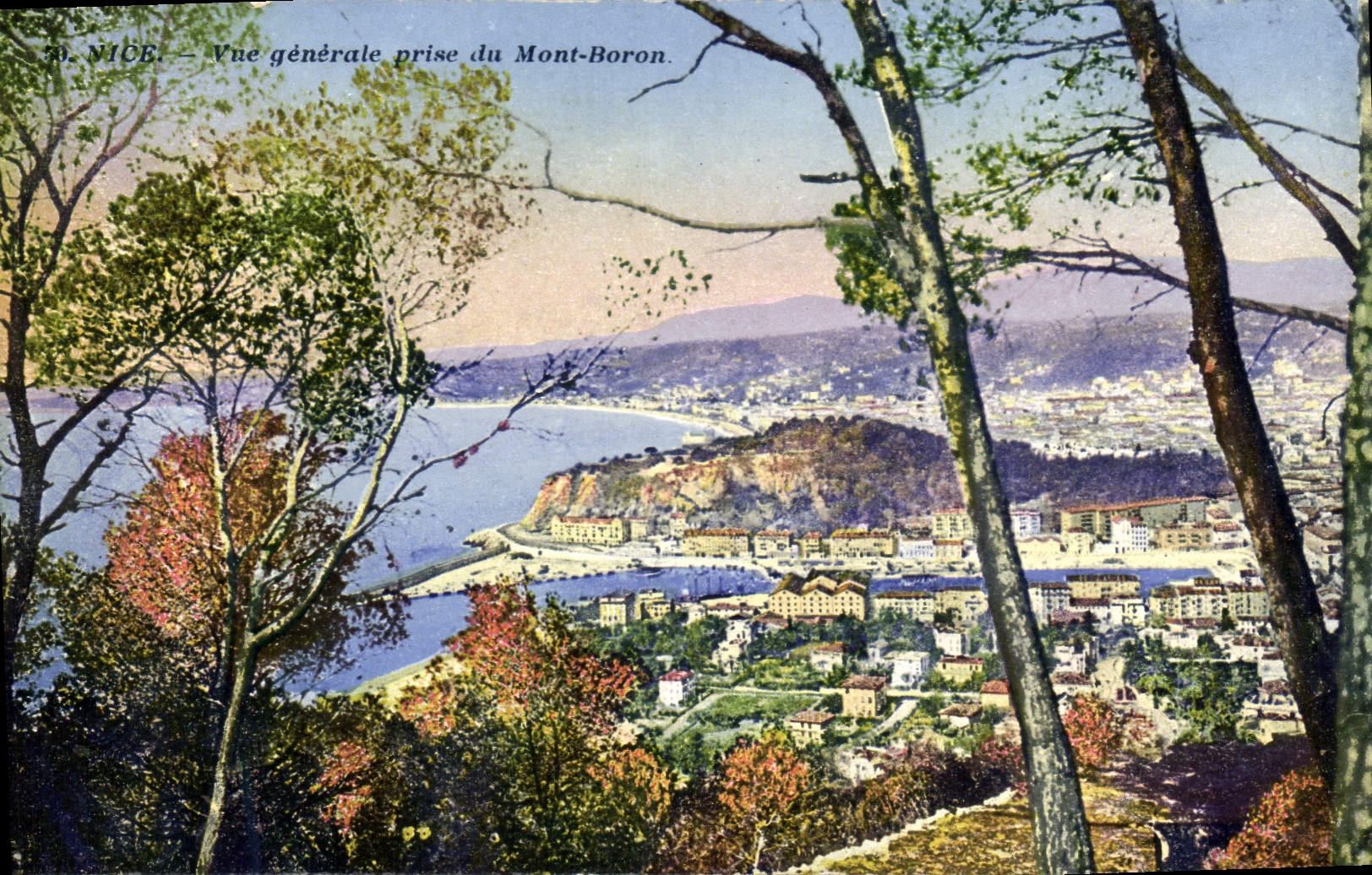 CPA Nice Vue generale prise du Mont Boron 