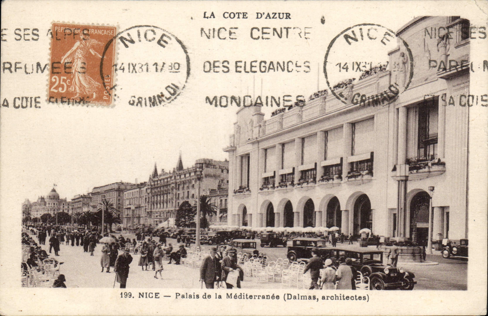 CPA Nice Palais de la Mediterranee Dalmas 