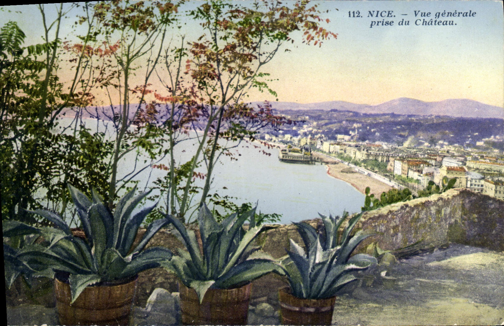 CPA Nice Vue generale prise du Chateau 