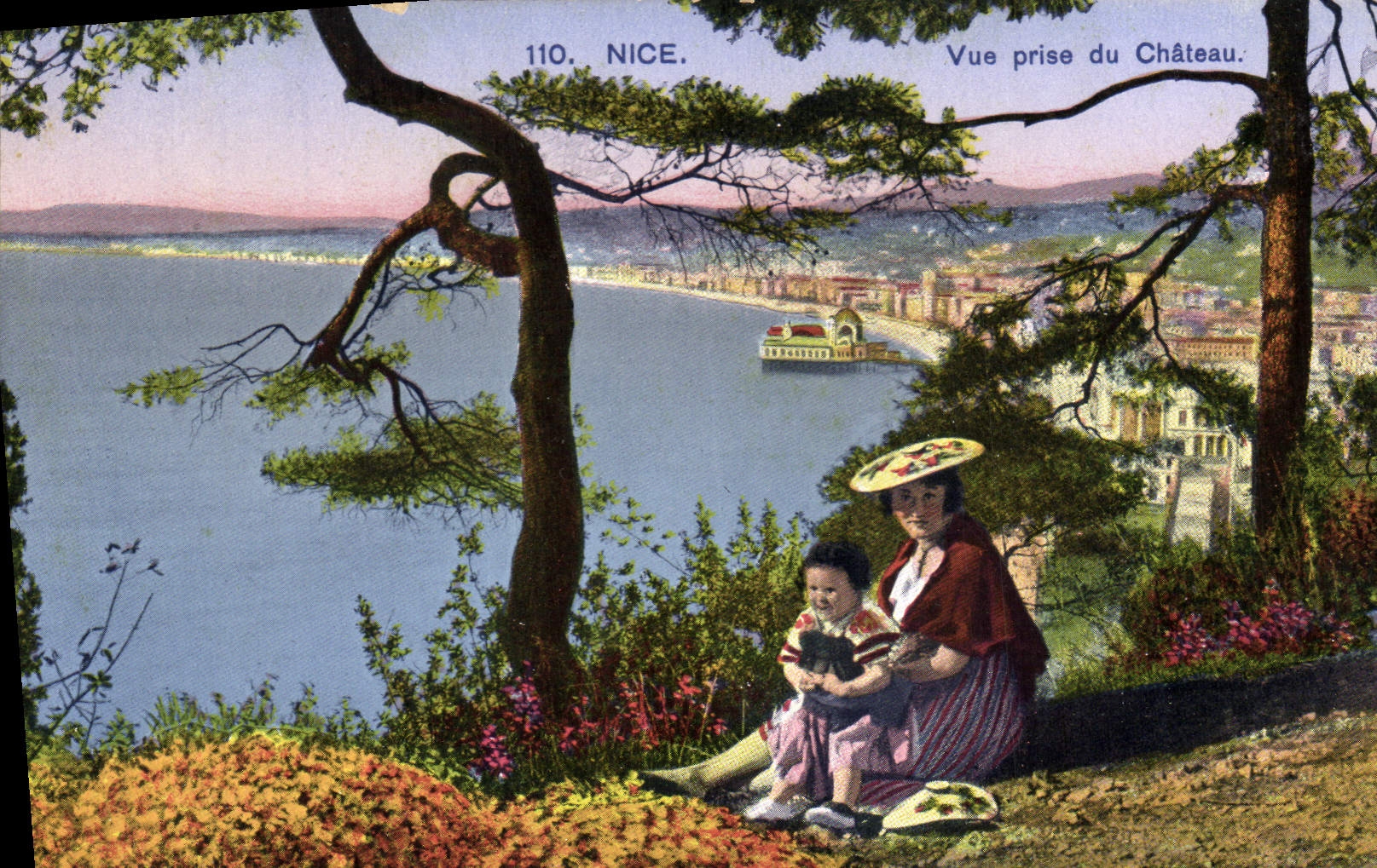 CPA Nice Vue prise du Chateau 