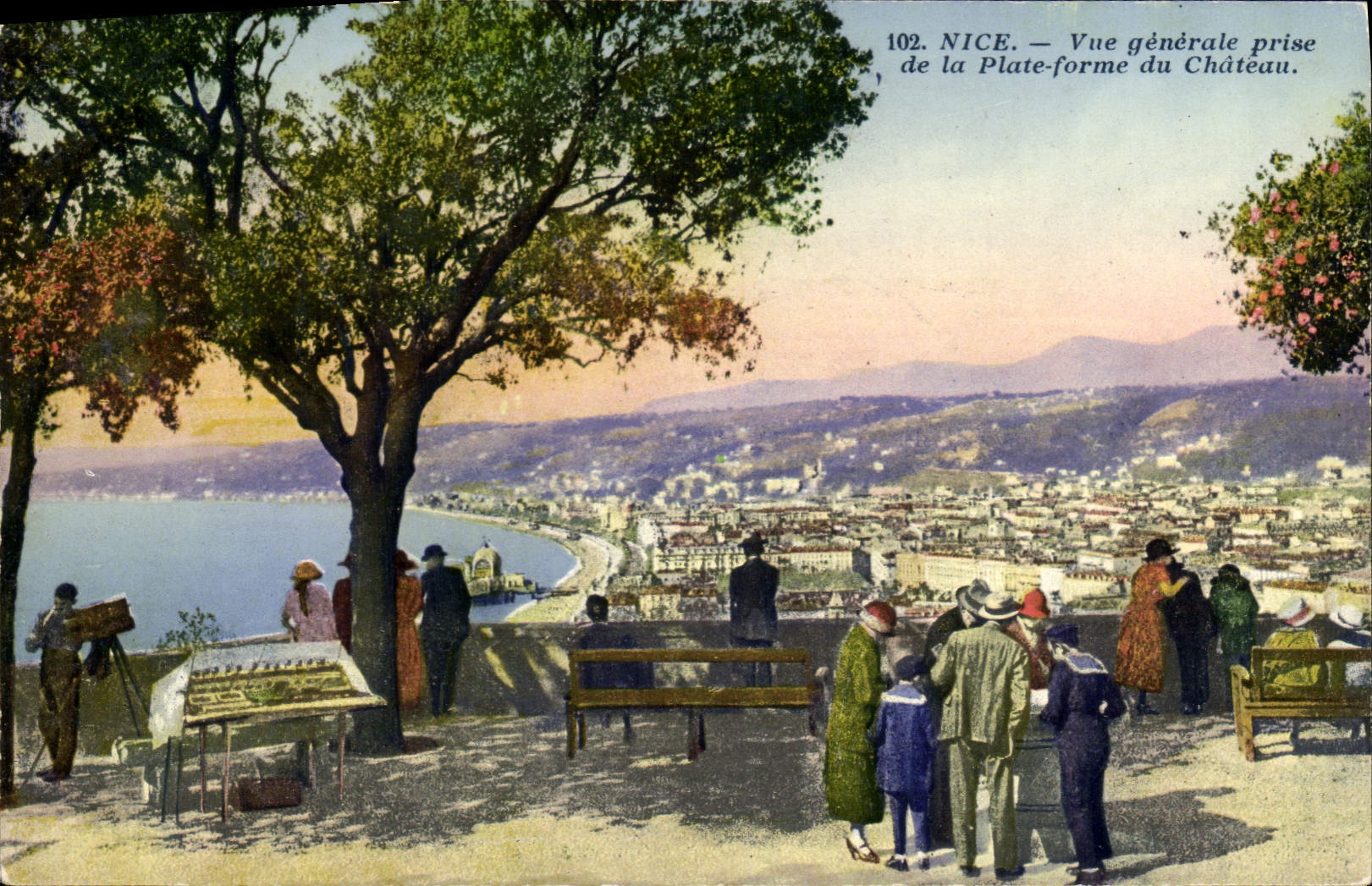 CPA Nice Vue generale prise de la Plate forme du Chateau