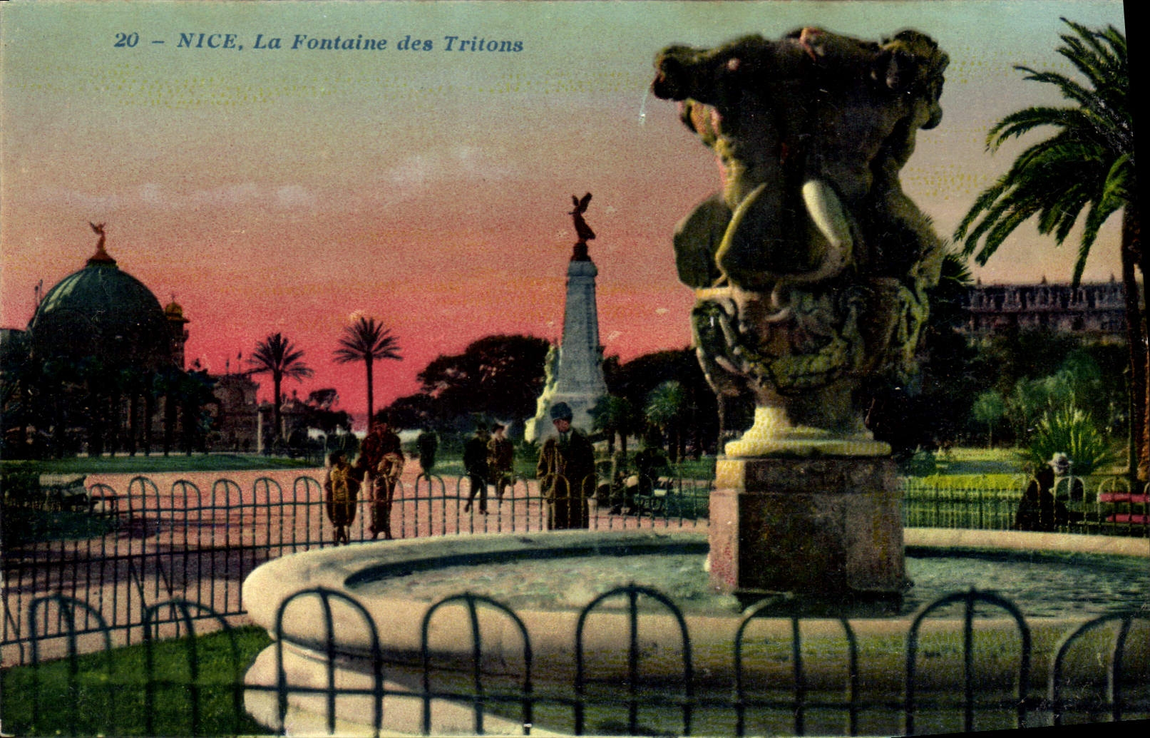 CPA Nice La Fontaine des Tritons 