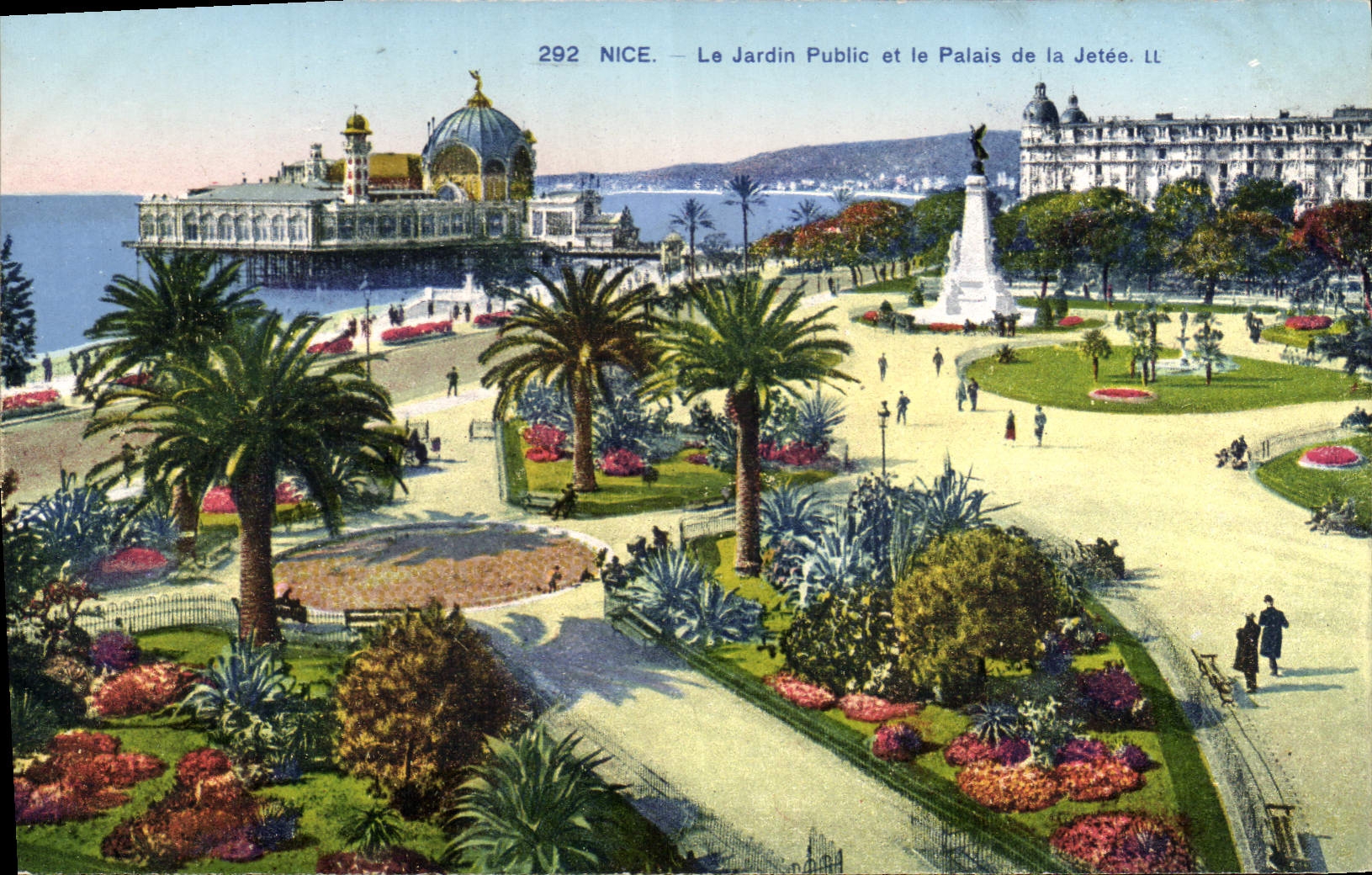 CPA Nice Le Jardin Public et la Palais de la Jetee