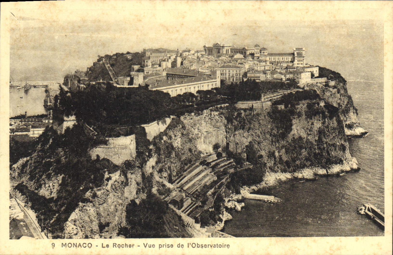 CPA Monaco Le Rocher Vue prise de l'Observatoire 