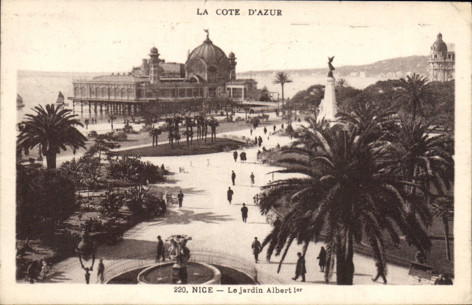CPA La Cote d'Azur Nice Le Jardin Albert I