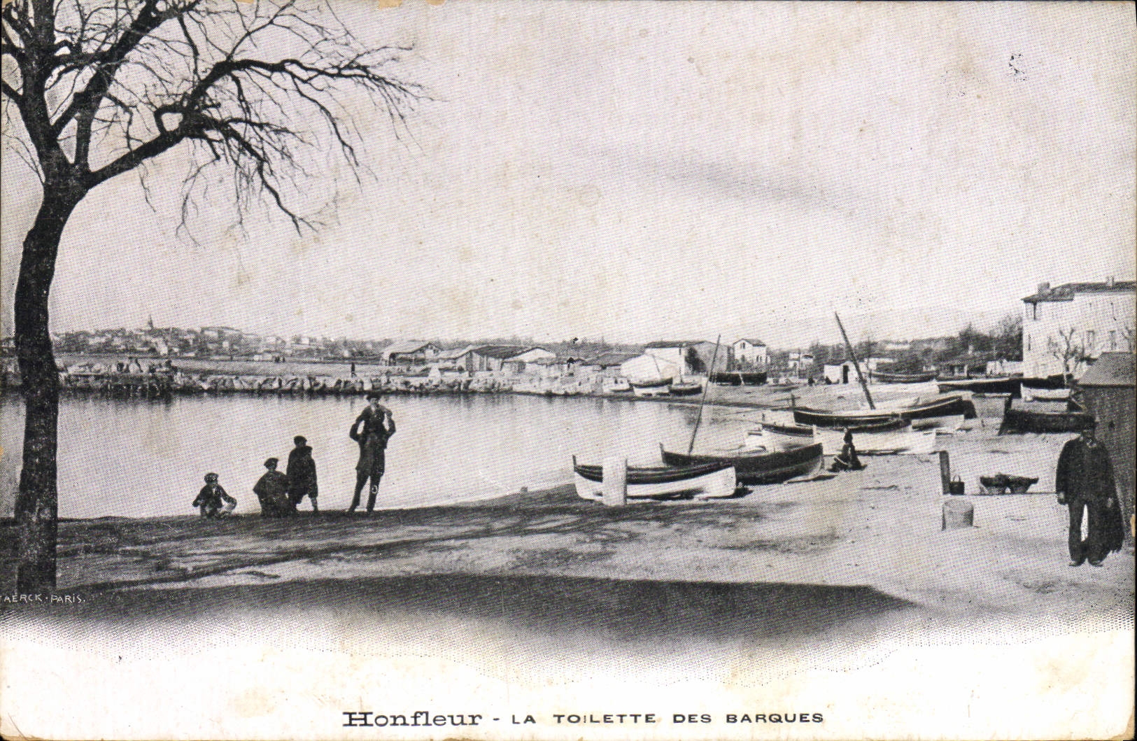 CPA Honfleur La Toilette des Barques 