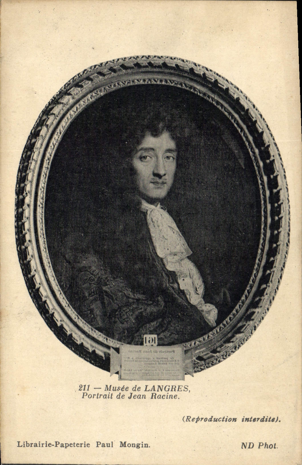 CPA Musee de Langres Portrait de Jean Racine