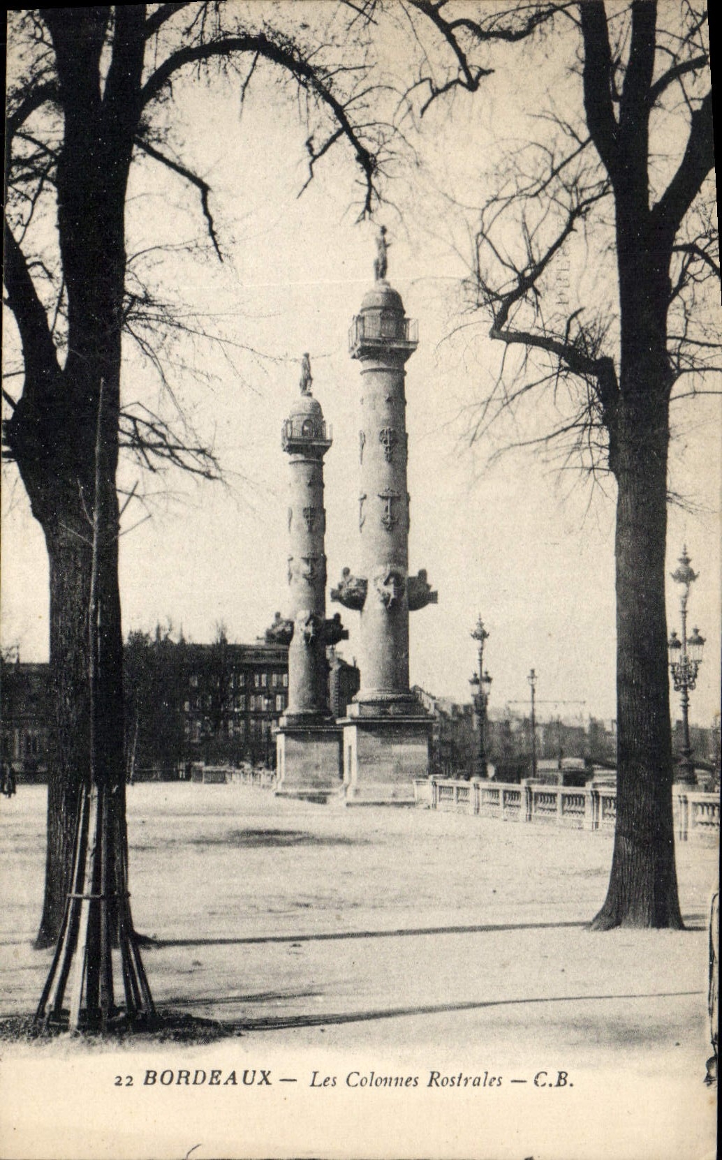 CPA Bordeaux Les Colounes Rostrales 