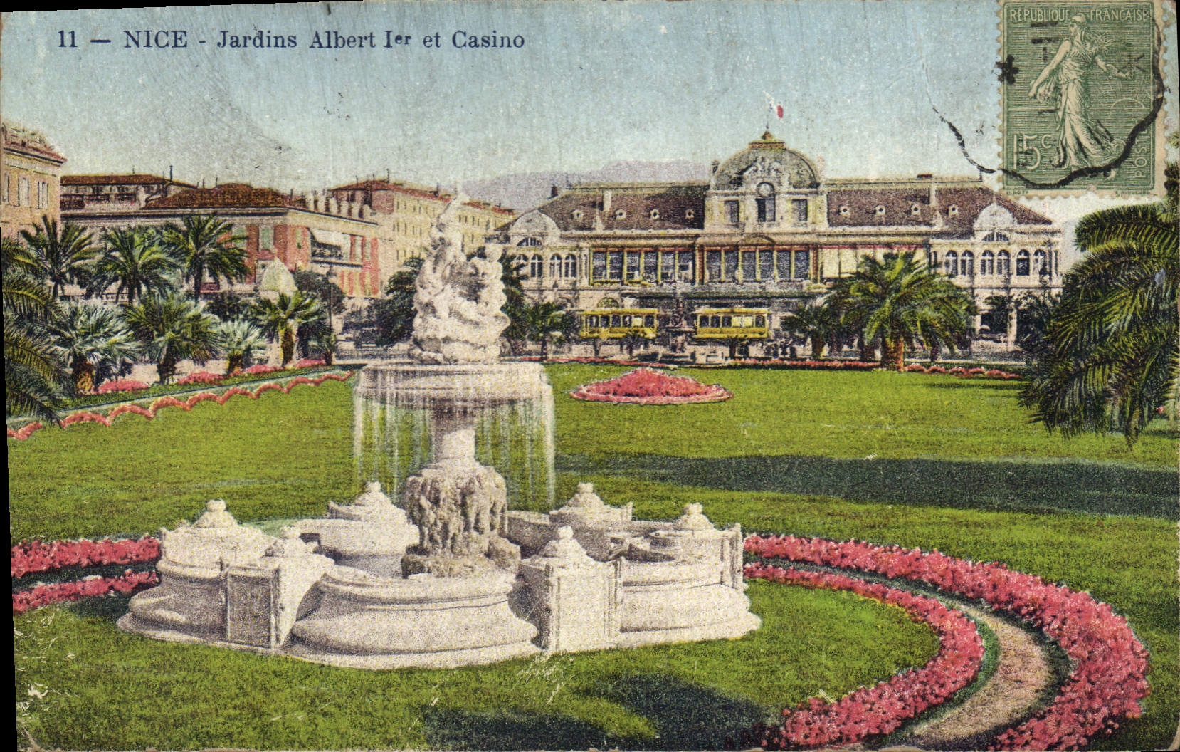 CPA Nice Jardins Albert I et Casino