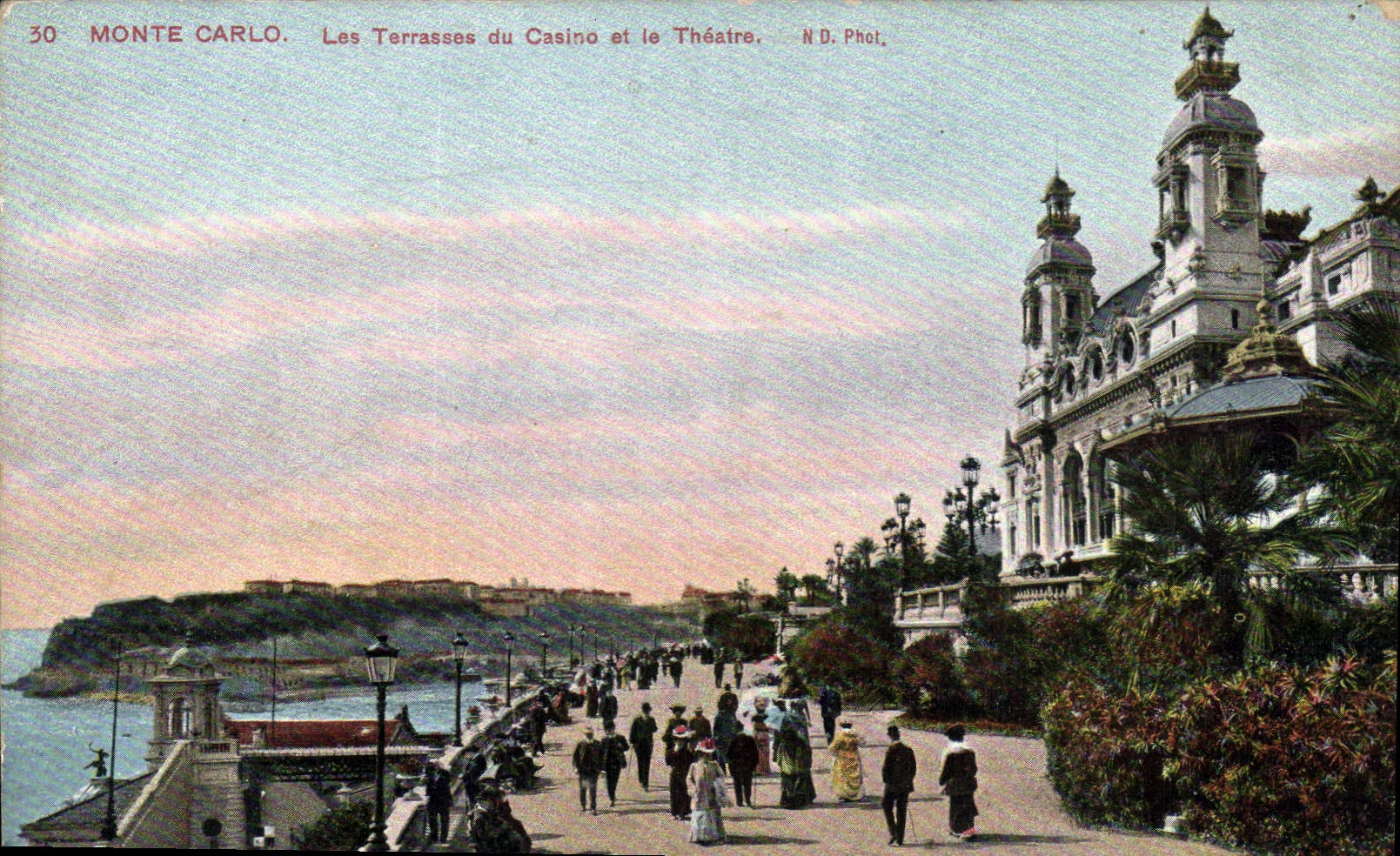 CPA Monte Carlo Les Terrasses du Casino et le Theatre 