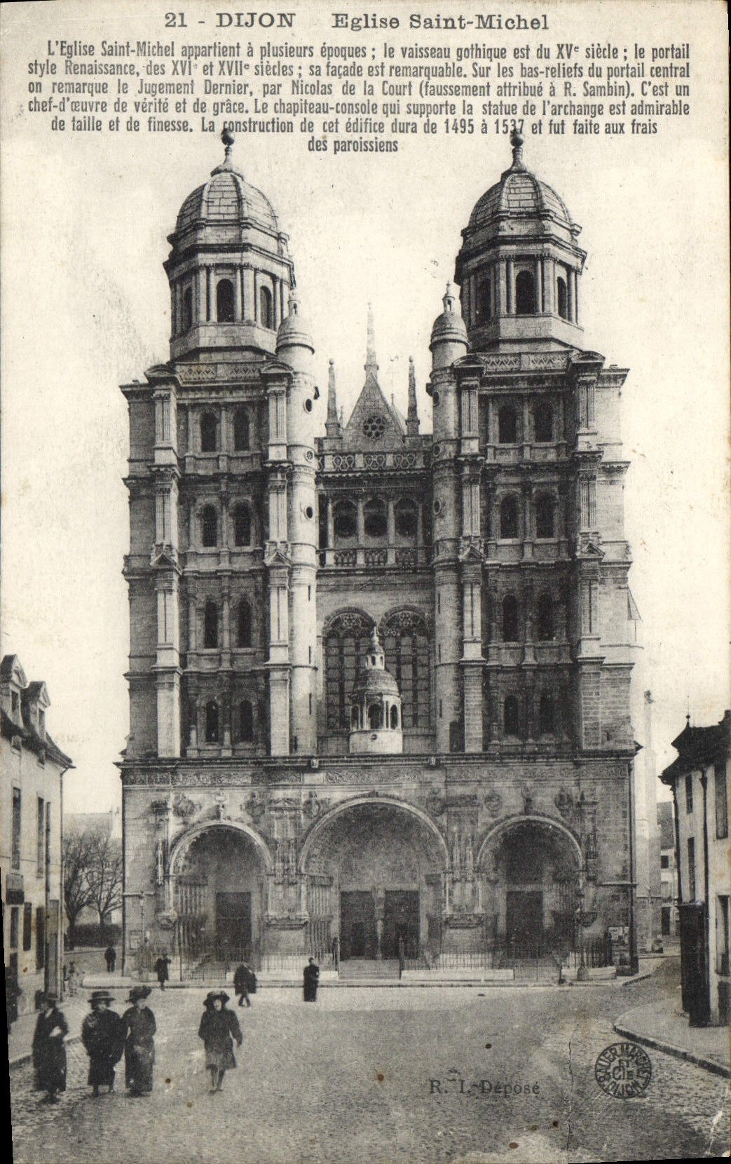 CPA Dijon Eglise Saint Michel 