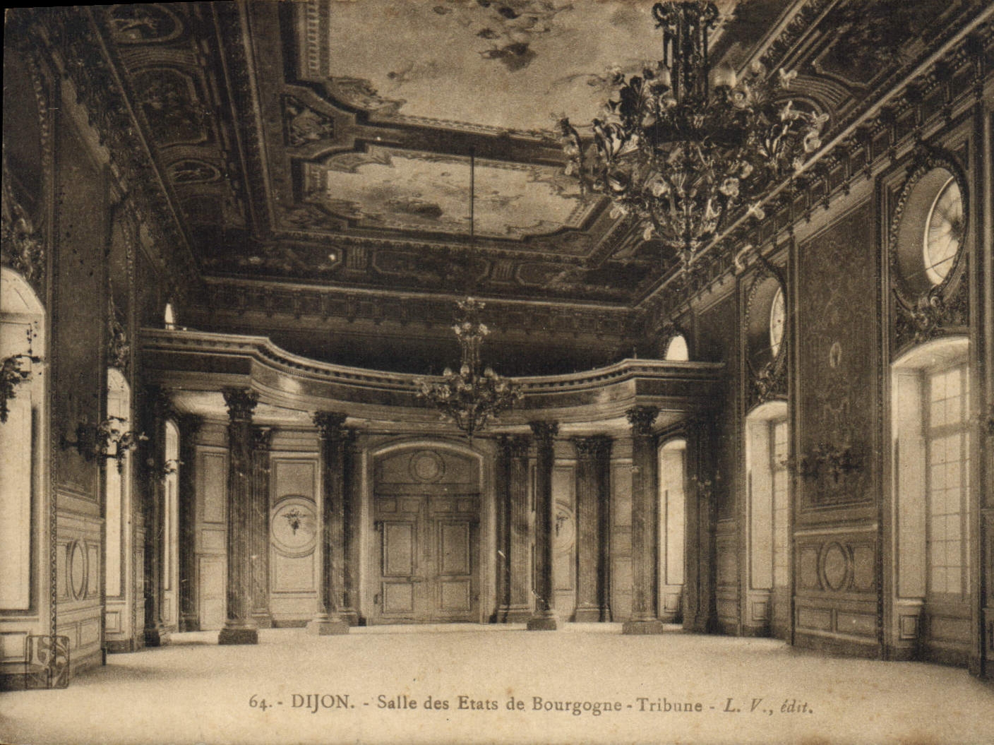CPA Dijon Salle des Etats de Bourgogne Tribune 
