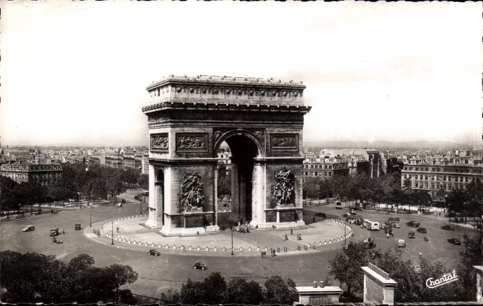 CPA Paris La Place de l'Etoile L'Arc de Triomphe