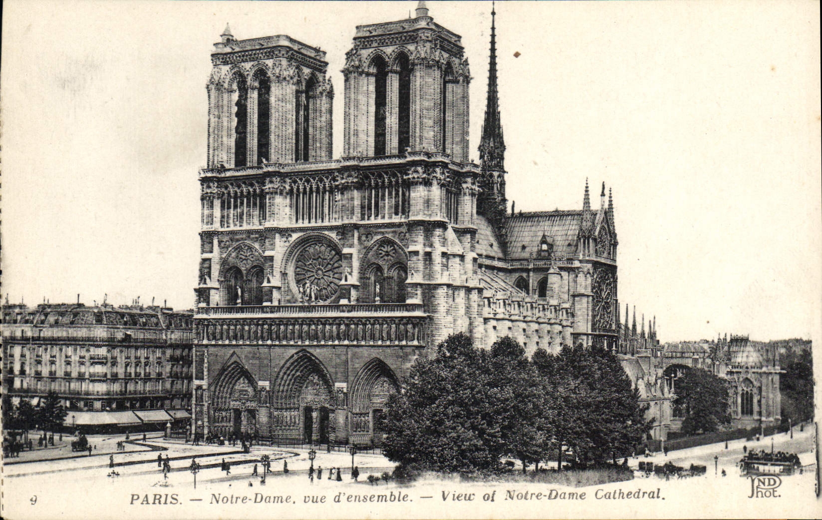 CPA Paris Notre Dame vue d'ensemble 