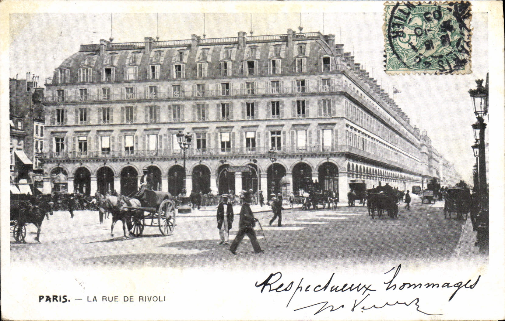 CPA Paris La Rue de Rivoli 