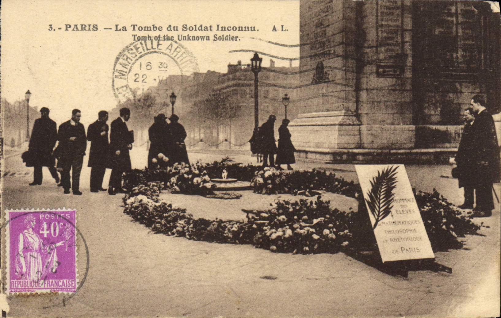 CPA Paris La Tombe du Soldat Inconnu 