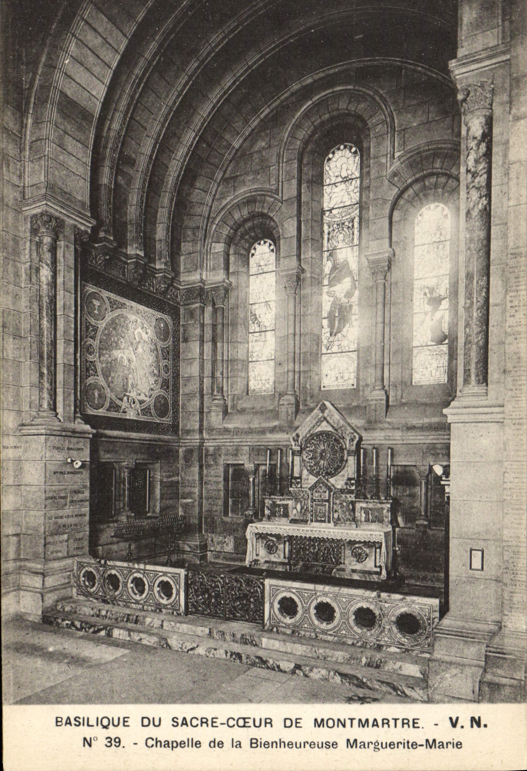 CPA Basilique du Sacre Coeur de Montmartre Chapelle de la Bienheureuse Marguerite Marie