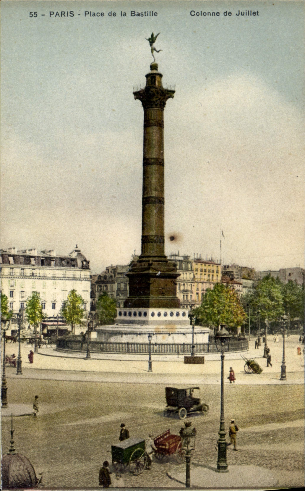 CPA Paris Place de la Bastille Colonne de Juillet