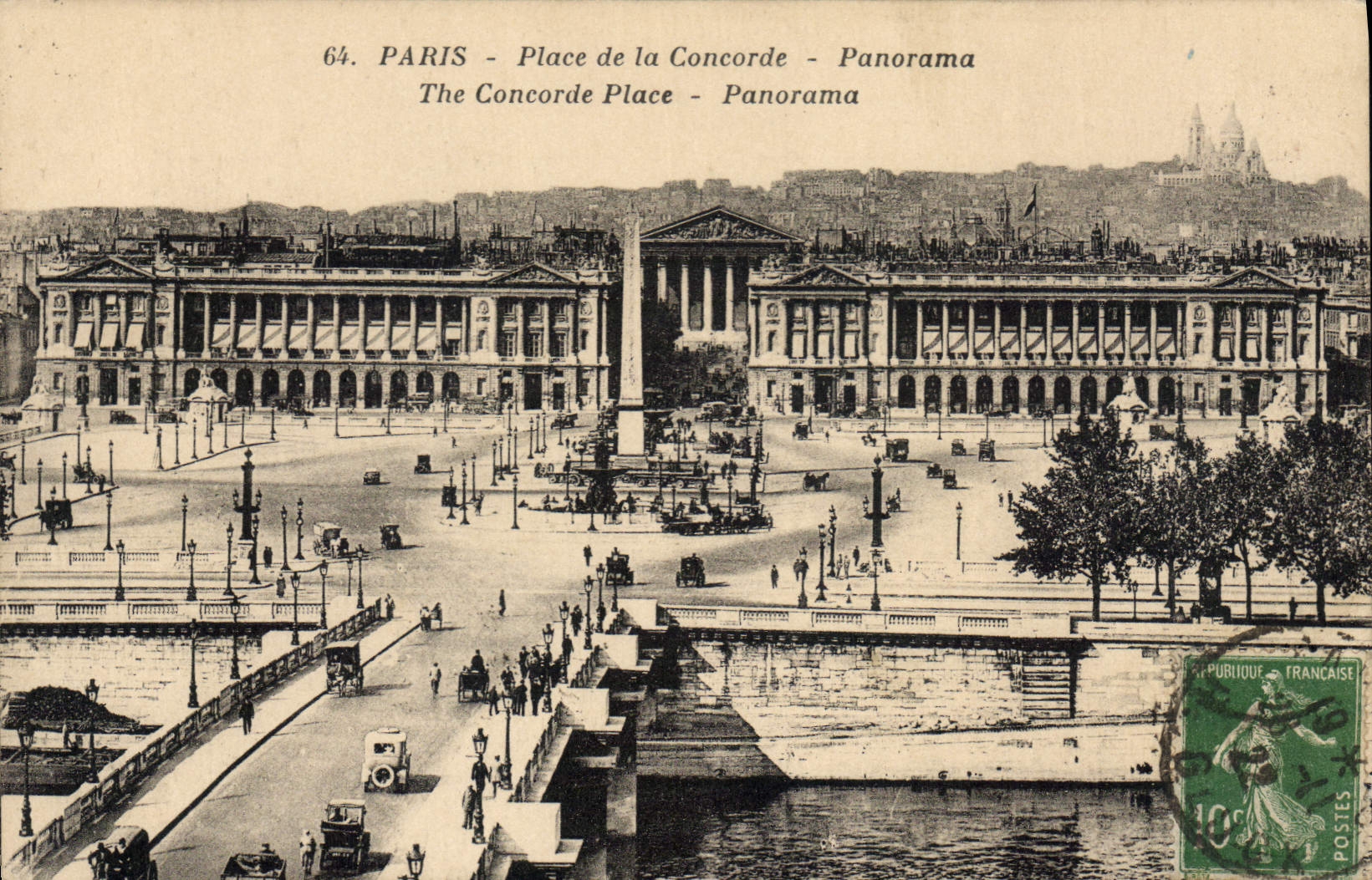 CPA Paris Place de la Concorde Panorama
