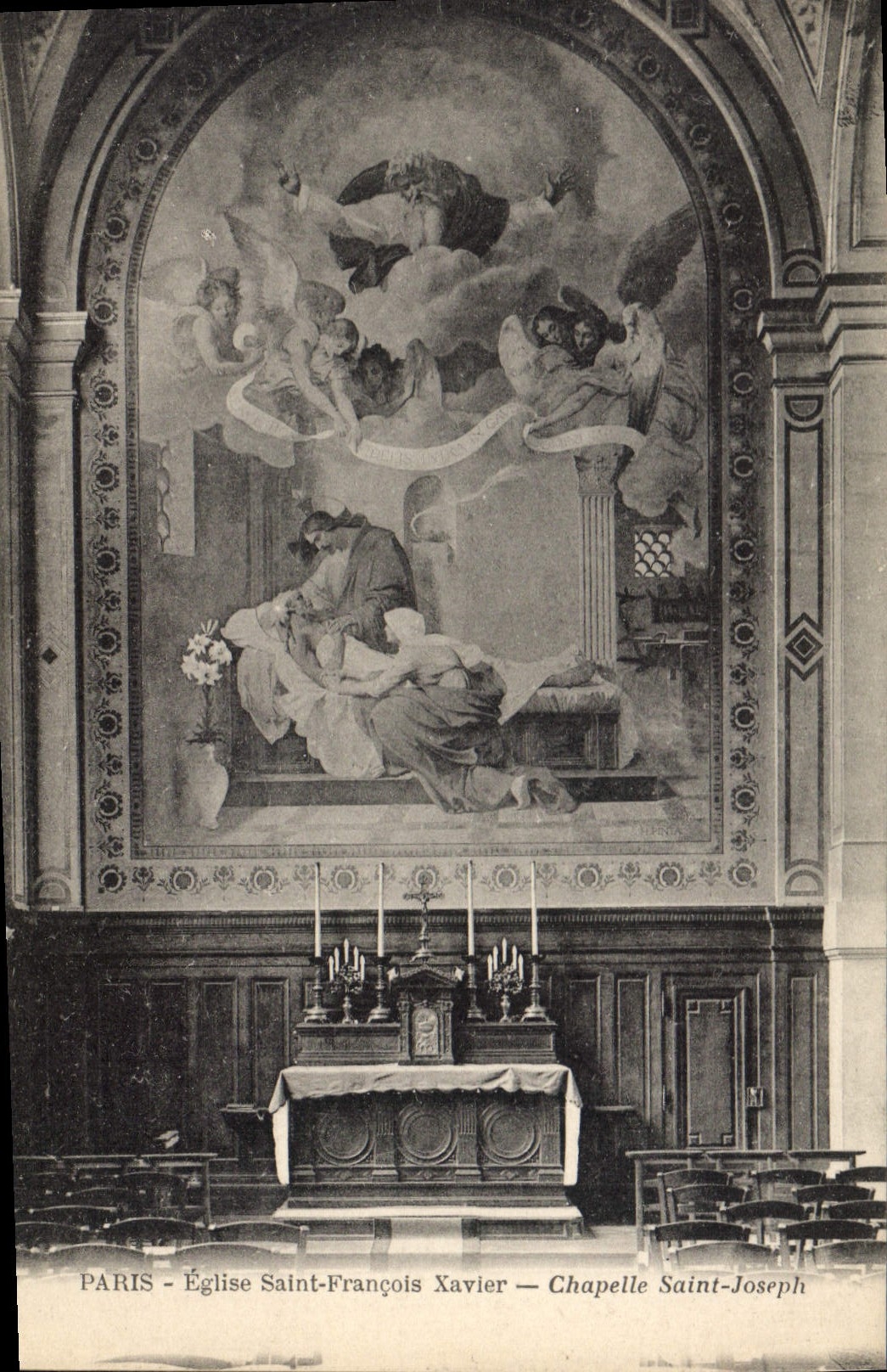 CPA Paris Eglise Saint Francois Xavier Chapelle Saint Joseph