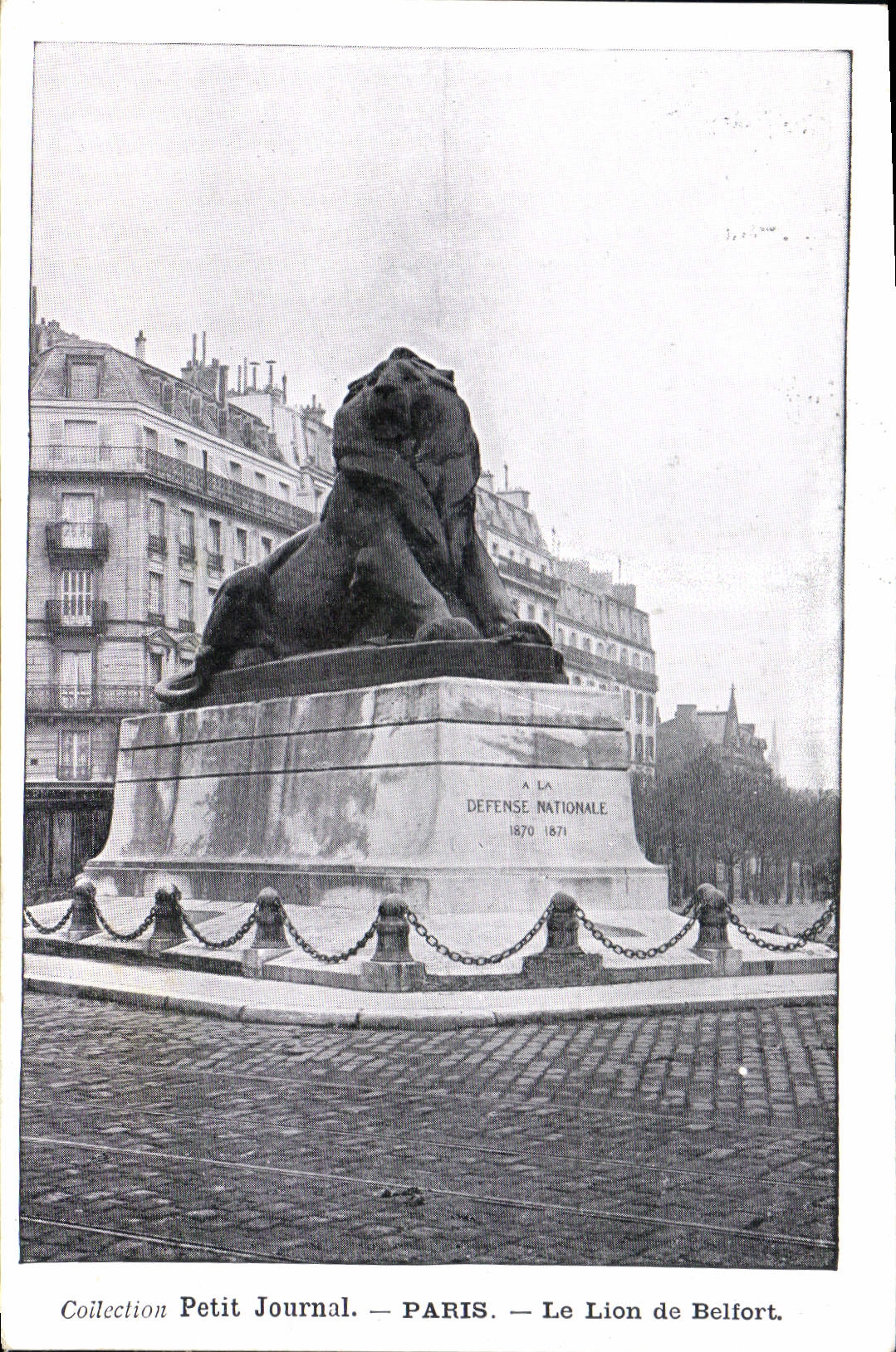 CPA Collection Petit Journal Paris Le Lion de Belfort 
