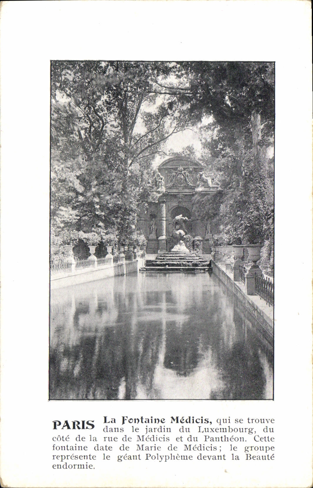 CPA Paris La Fontaine Medicis qui se trouve dans le jardin du Luxembourg