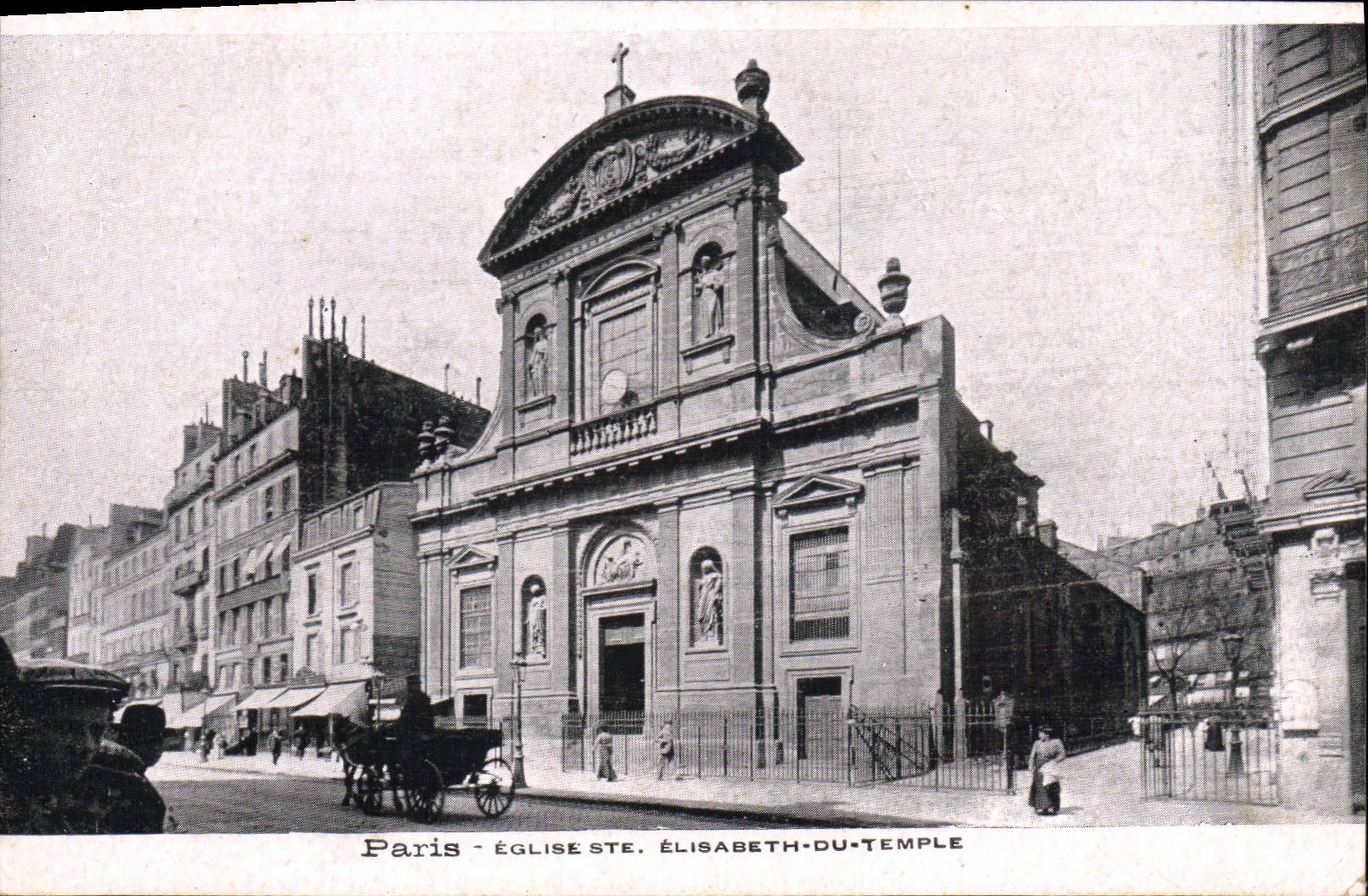 CPA Paris Eglise Ste Elisabeth du Temple 