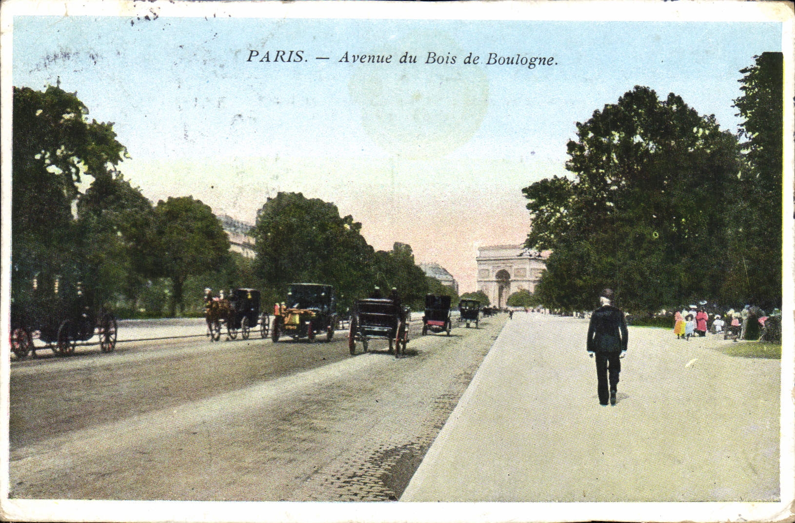CPA Paris Avenue du Bois de Boulogne 