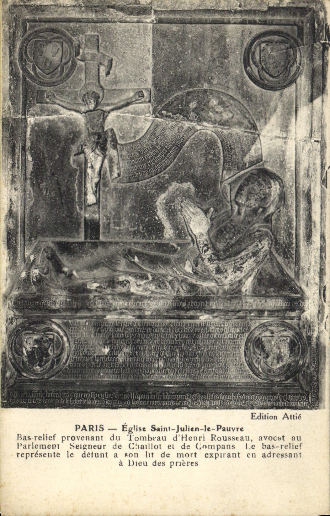 CPA Paris Eglise Saint julien le Pauvre