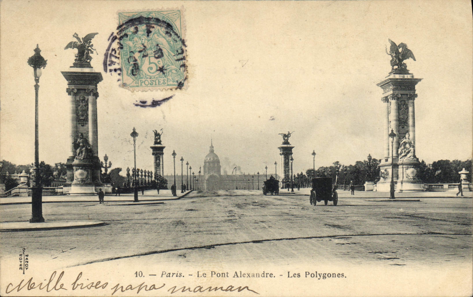 CPA Paris Le Pont Alexandre Les Polygones 