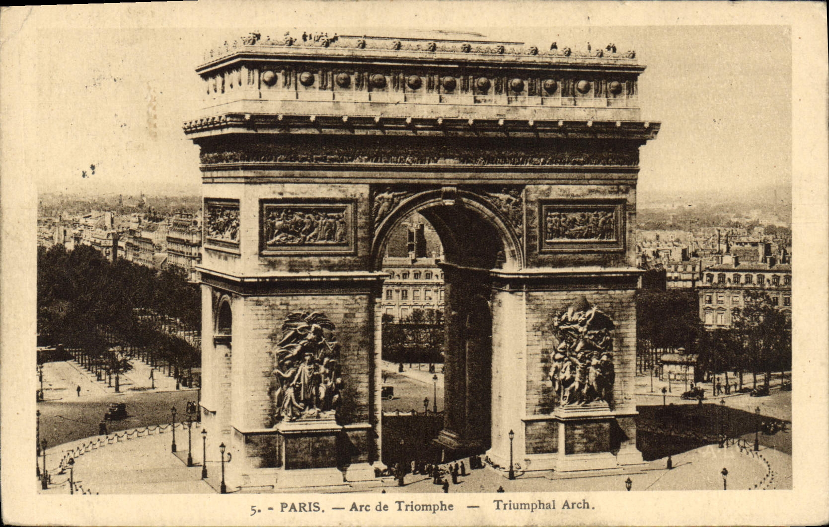 CPA Paris Arc de Triomphe 