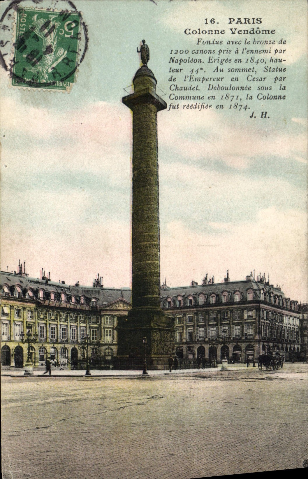 CPA Paris Colonne Vendome 