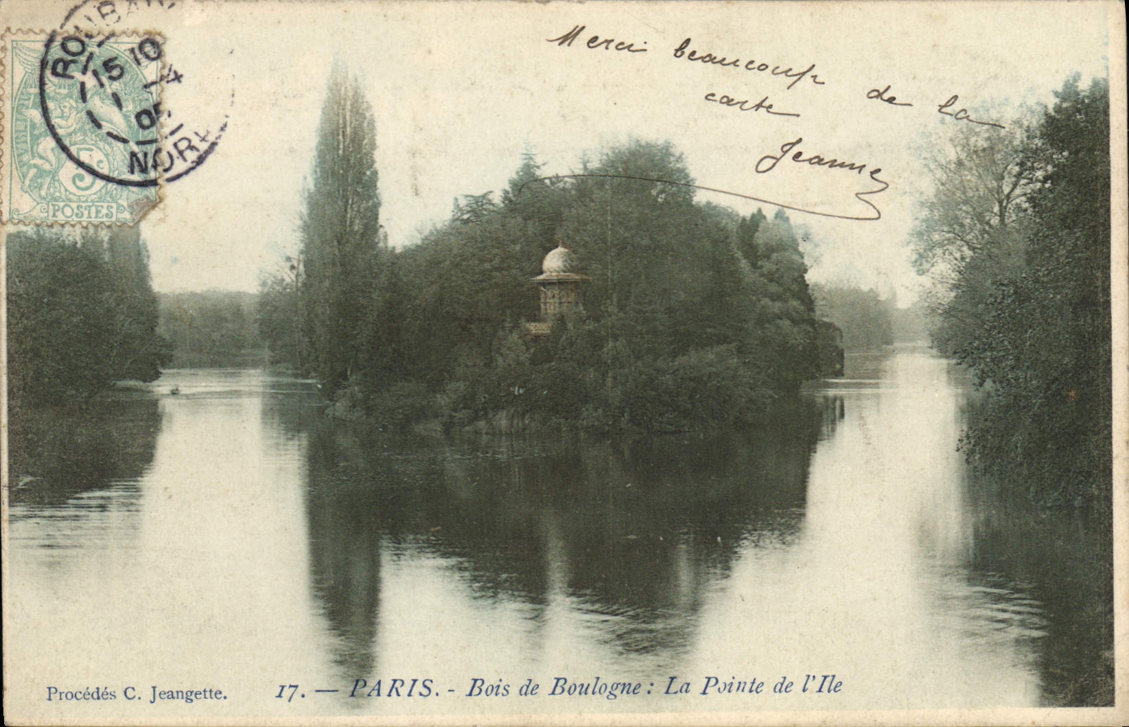 CPA Paris Bois de Boulogne la Poite de l'Ile