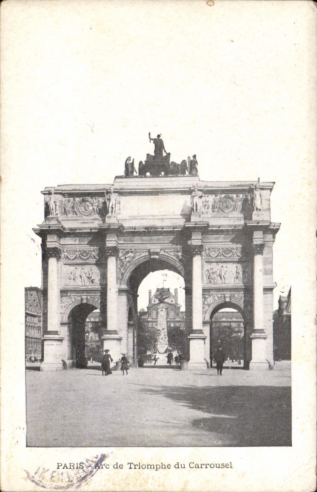 CPA Paris Arc de Triomphe du Carrousel 