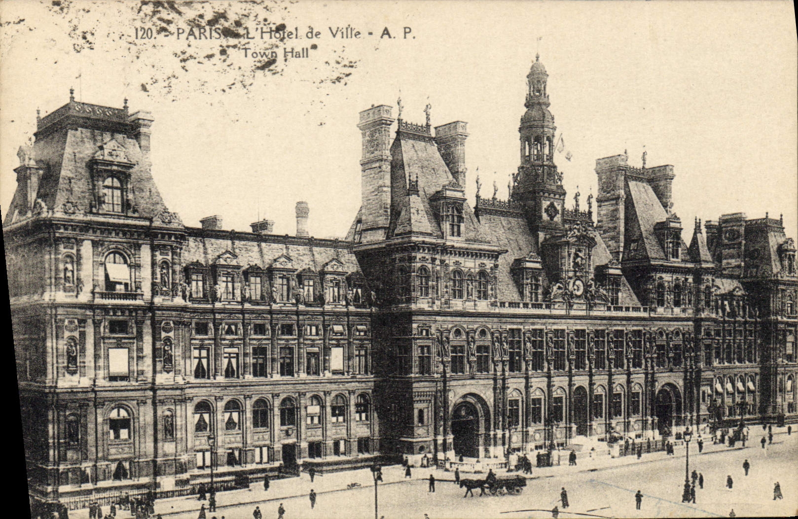 CPA Paris L'Hotel de Ville 