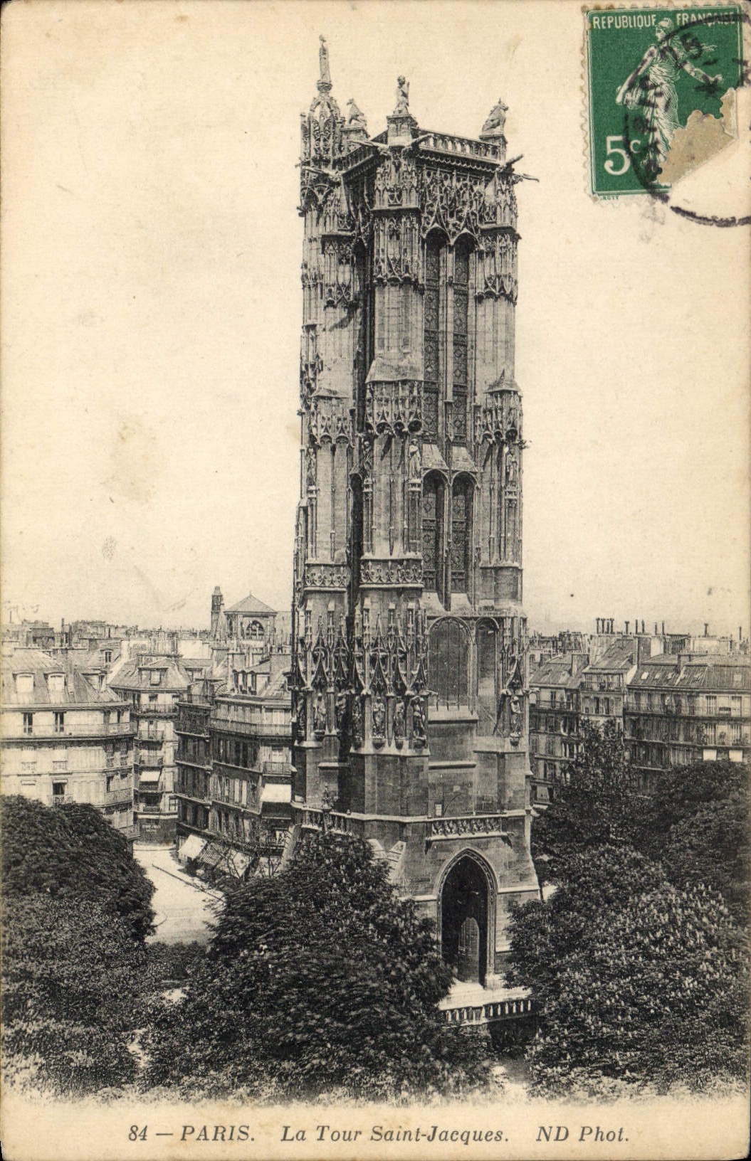 CPA Paris La Tour Saint Jacques 