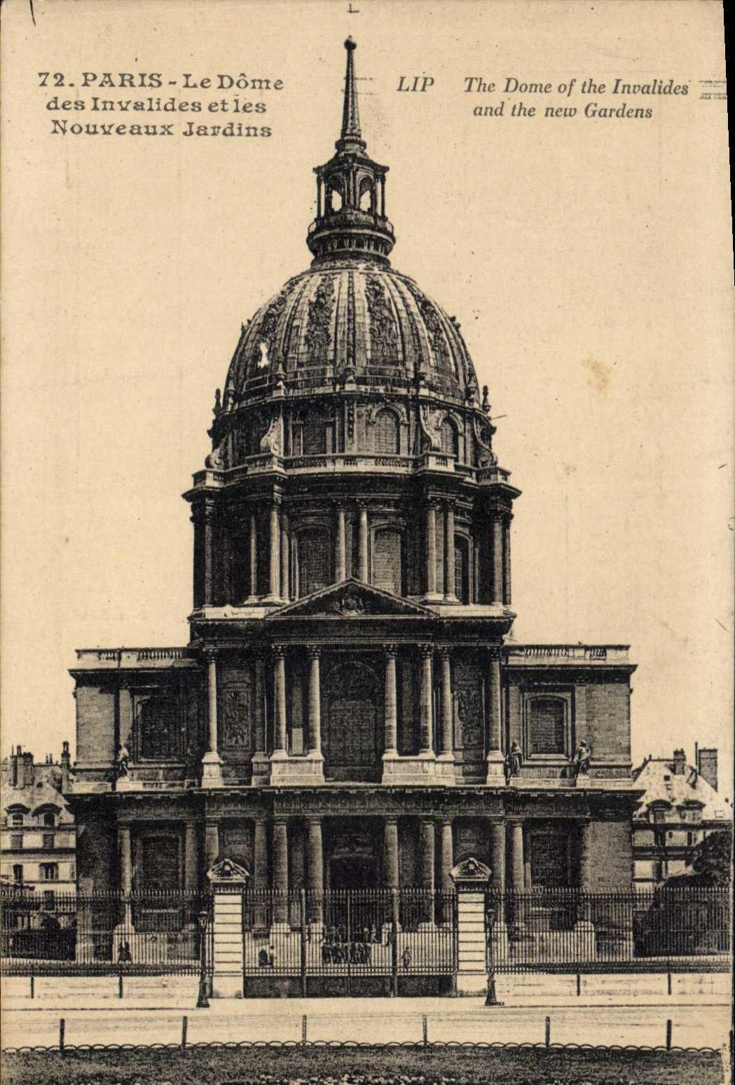 CPA Paris Le Dome des Invalides et les Nouveuax Jardin 