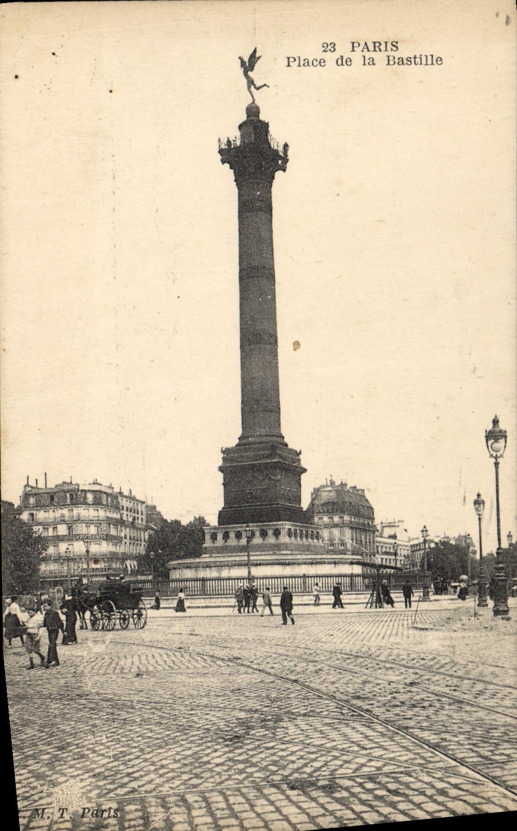 CPA Paris Place de la Bastille 
