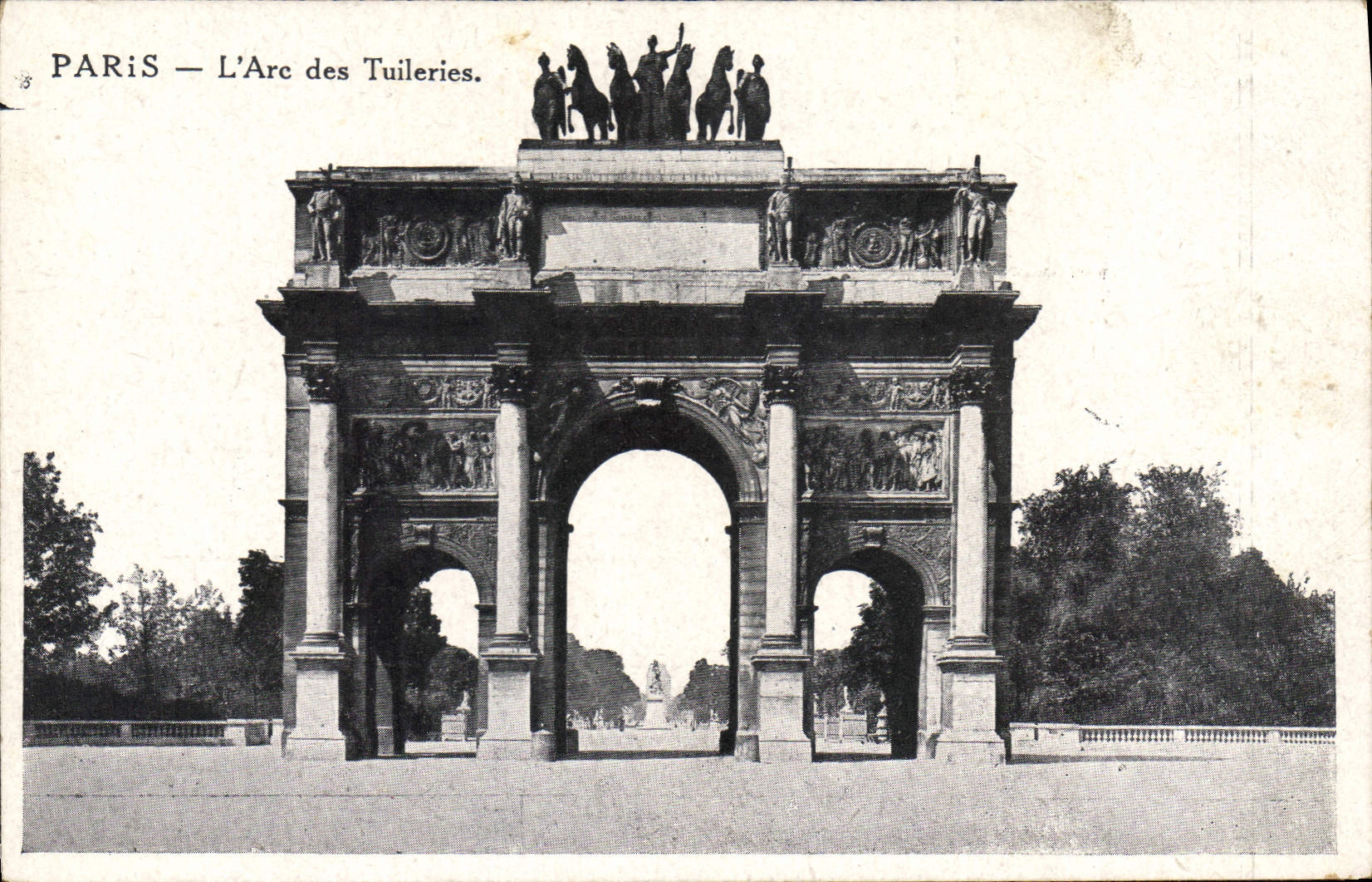 CPA Paris L'Arc des Tuileries 