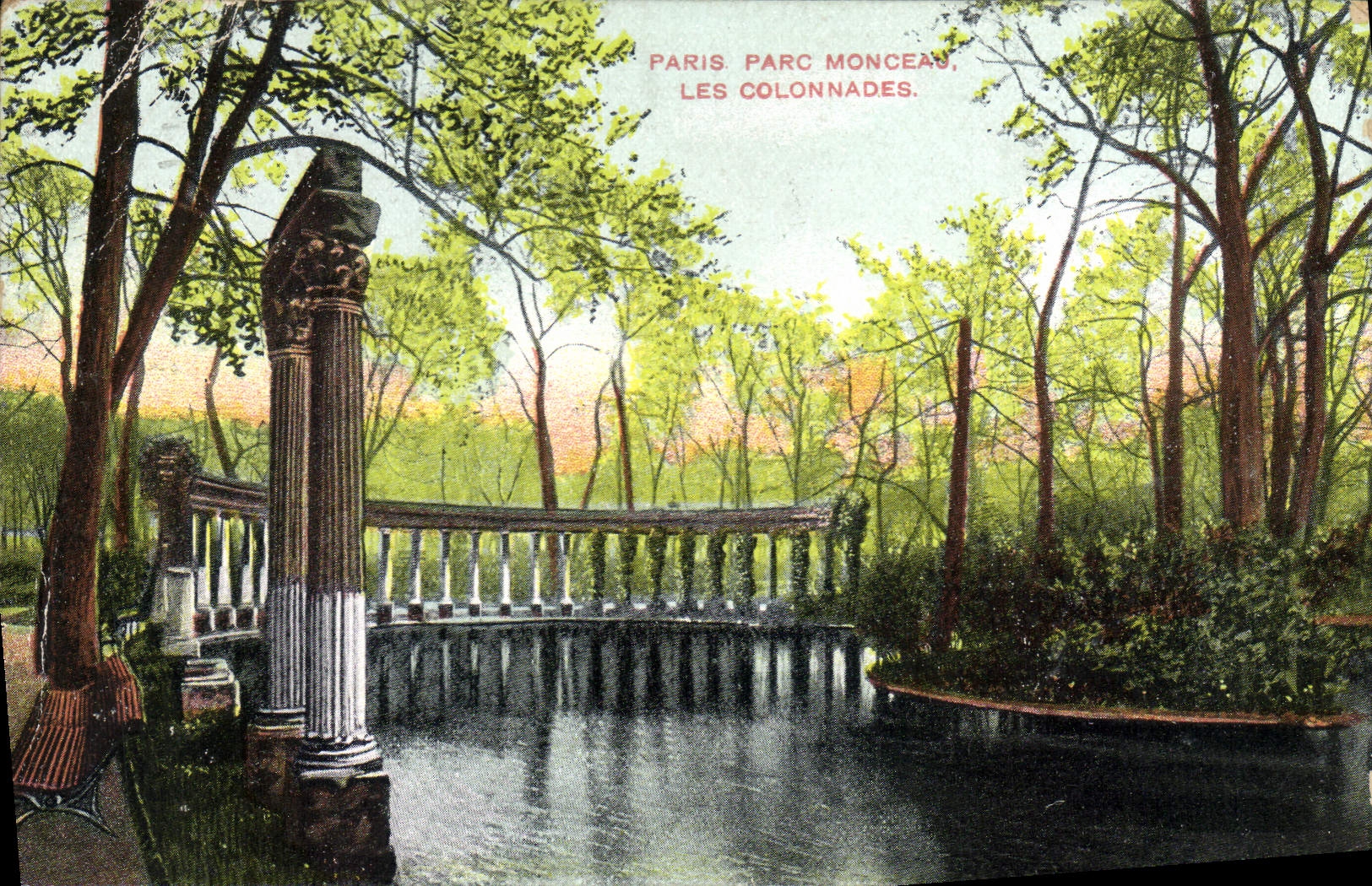 CPA Paris Parc Monceau Les Colonnades 