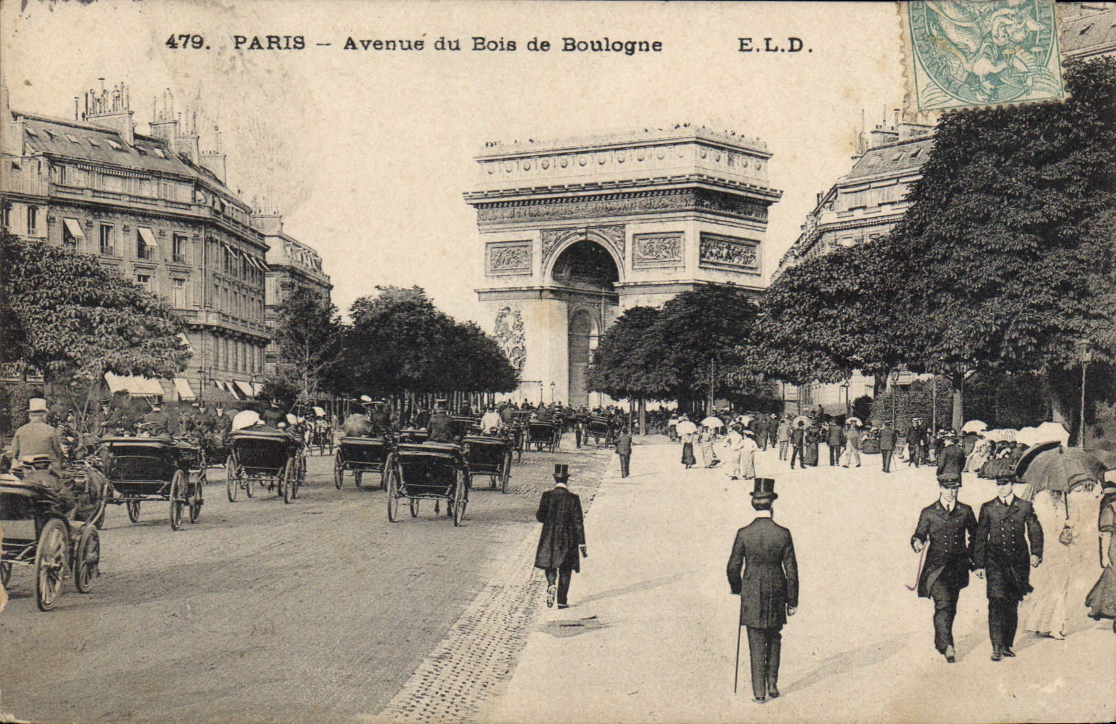 CPA Paris Avenue du Bois de Boulogne 