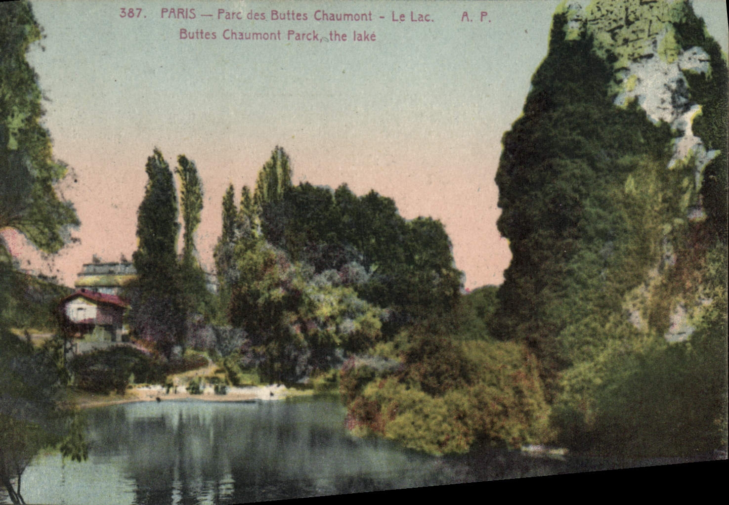 CPA Paris Parc des Buttes Chaumont le Lac 