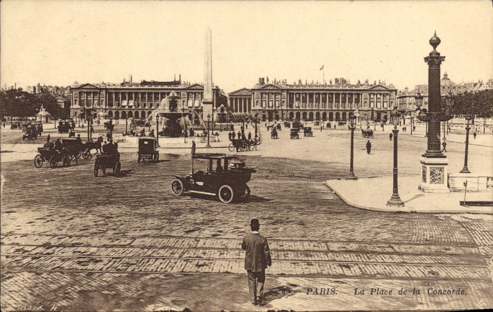 CPA Paris la place de la Concorde 