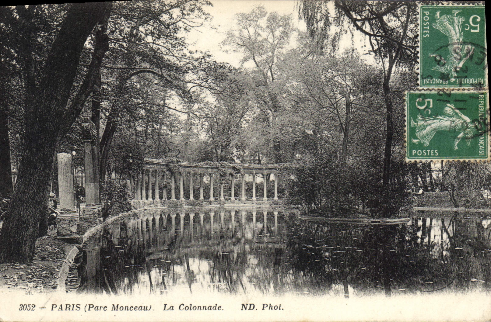 CPA Paris Parc Monceau la Colonnade 