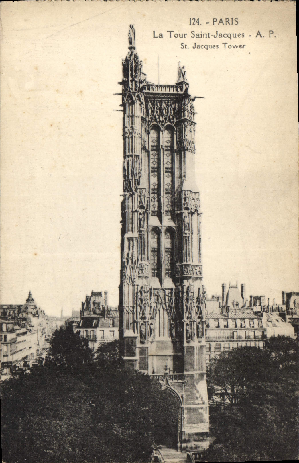 CPA Paris la Tour Saint Jacques 
