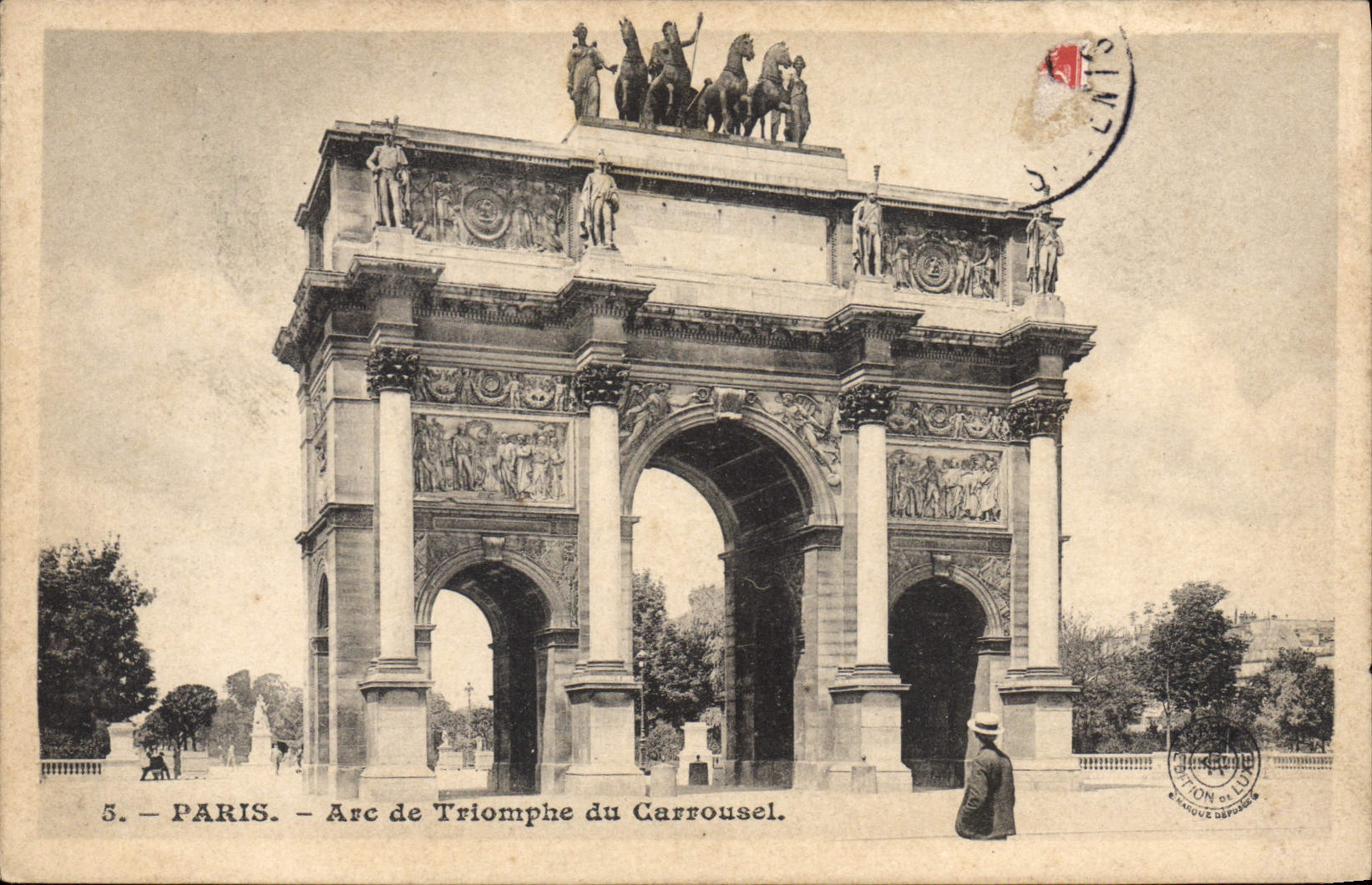 CPA Paris Arc de Triomphe du Carrousel 