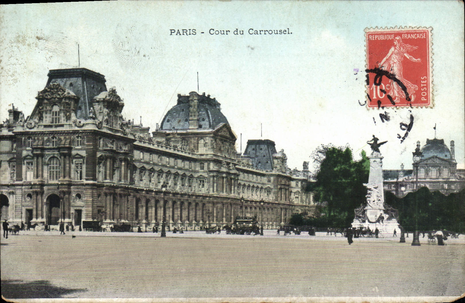 CPA Paris Cour du Carrousel 