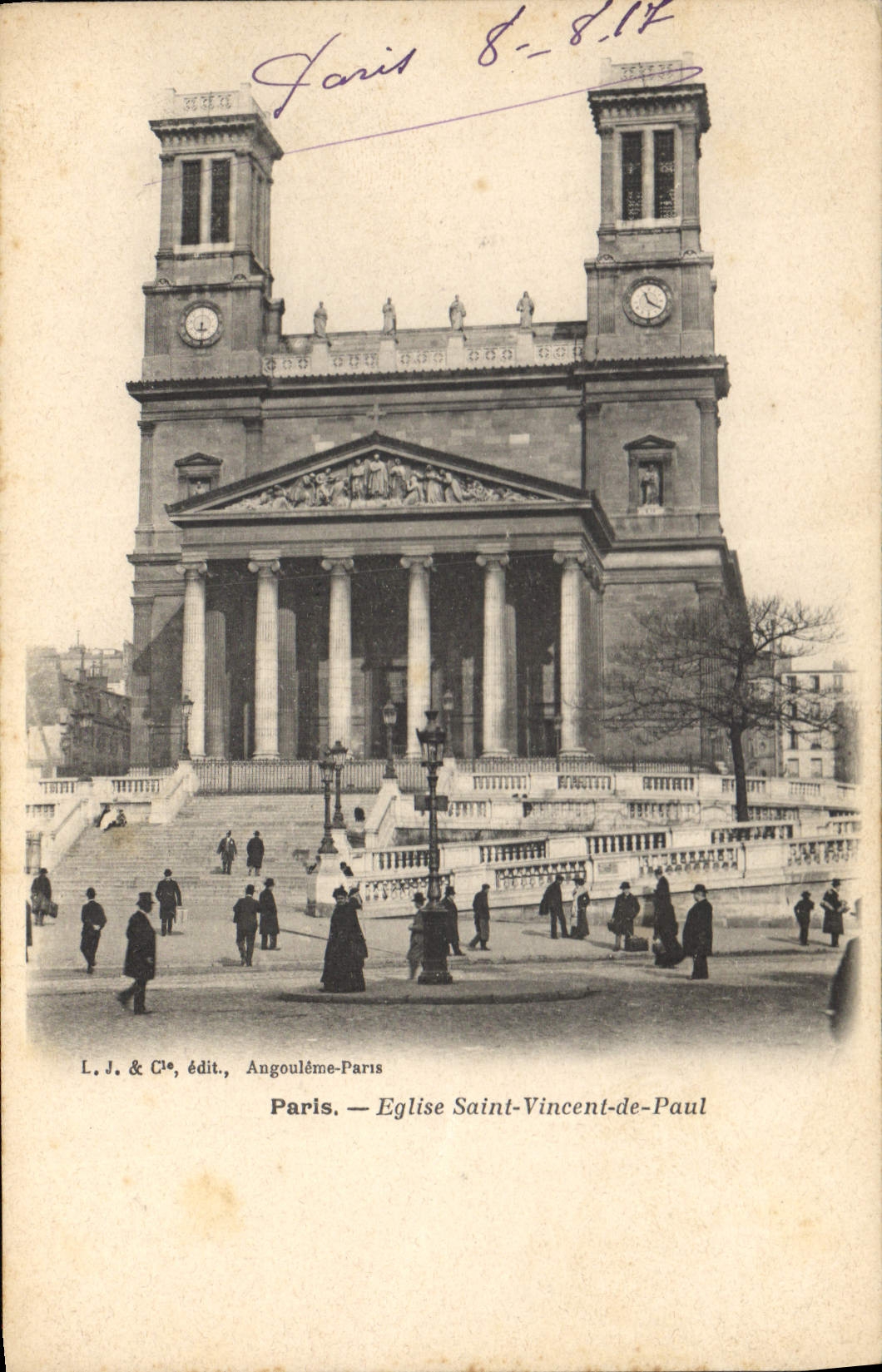 CPA Paris Eglise Saint Vincent de Paul 