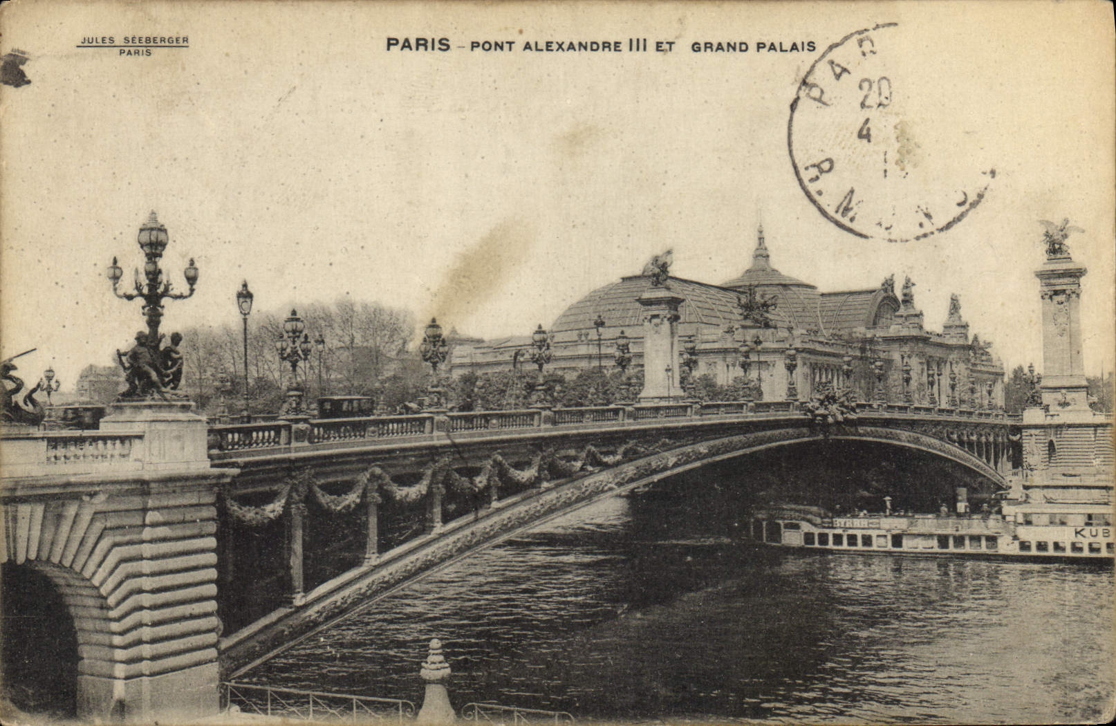 CPA Paris Pont Alexandre III et Grand Palais 